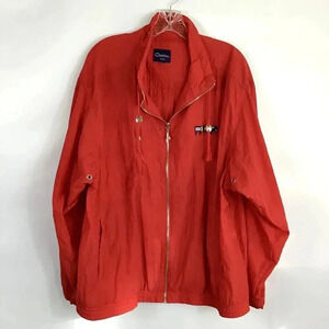 Women's Catalina Collection Plus Red Windbreaker Sports Jacket 2X Zip Up Vented